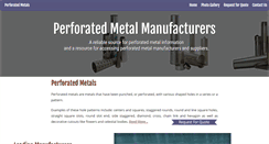 Desktop Screenshot of perforated-metals.com
