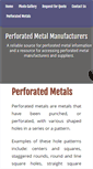 Mobile Screenshot of perforated-metals.com