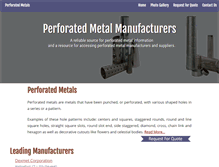 Tablet Screenshot of perforated-metals.com